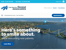 Tablet Screenshot of lakesuperiordental.com
